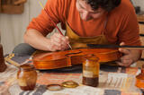 Violin Maker Touchng Up