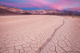 Mud Cracks and Pink Sky