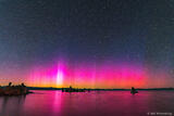 Aurora And Mono Lake Tufa