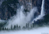 Waterfall And Fog
