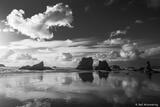 Beach Reflecting Sea Stacks