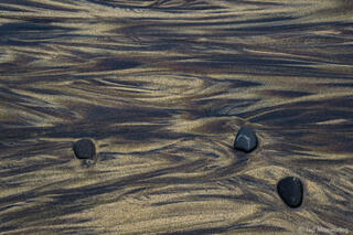 Sand Patterns and Stones #1