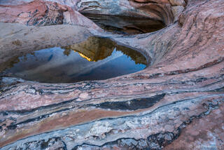 Water Pools In Sandstone